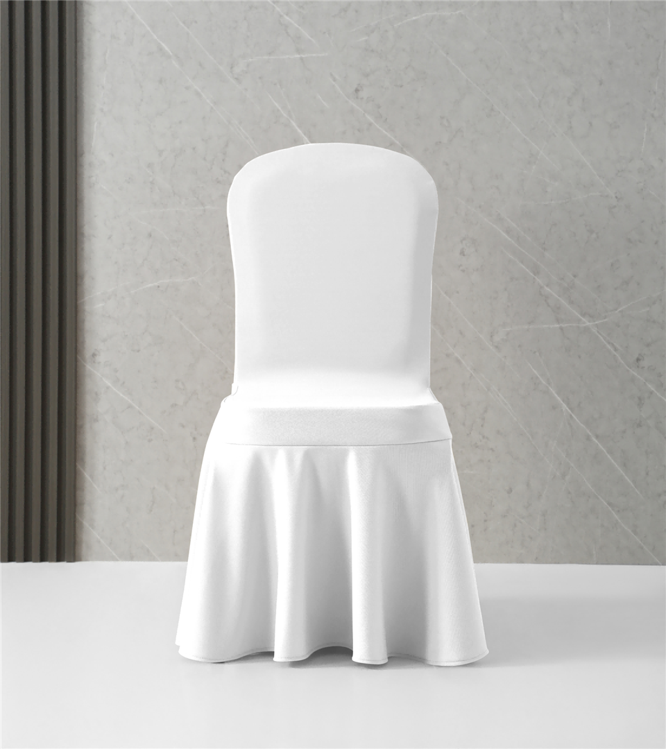 Restaurant Thick Jazz Ironless Chair Cover