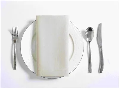 Serviette en lin d'hôtel